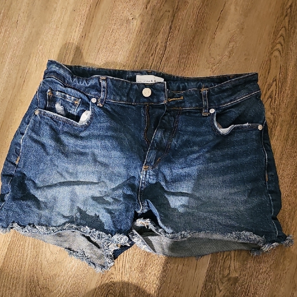 LOFT Dark Blue Jean Shorts